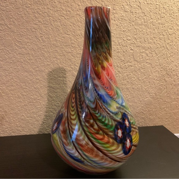 Beautiful contemporary Murano glass vase - Picture 5 of 8